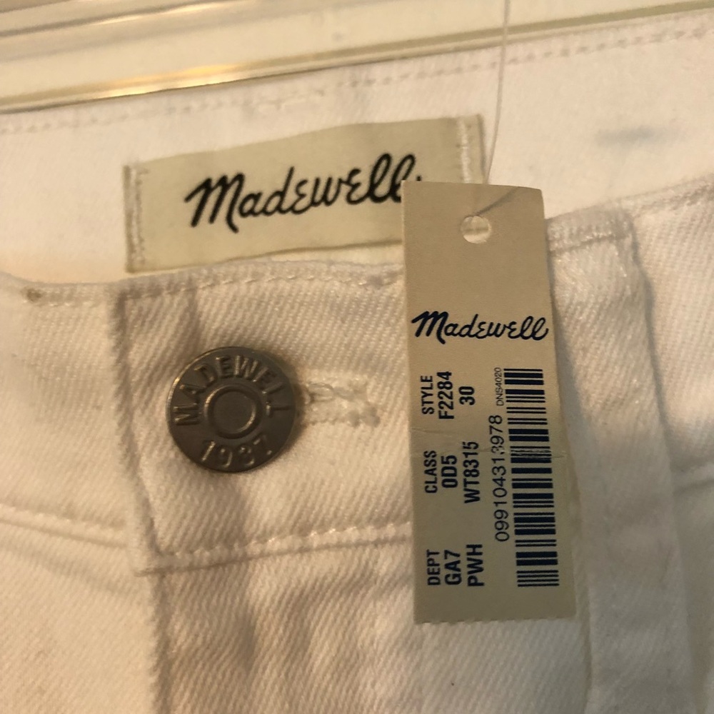 NWT Madewell Straight Crop 30